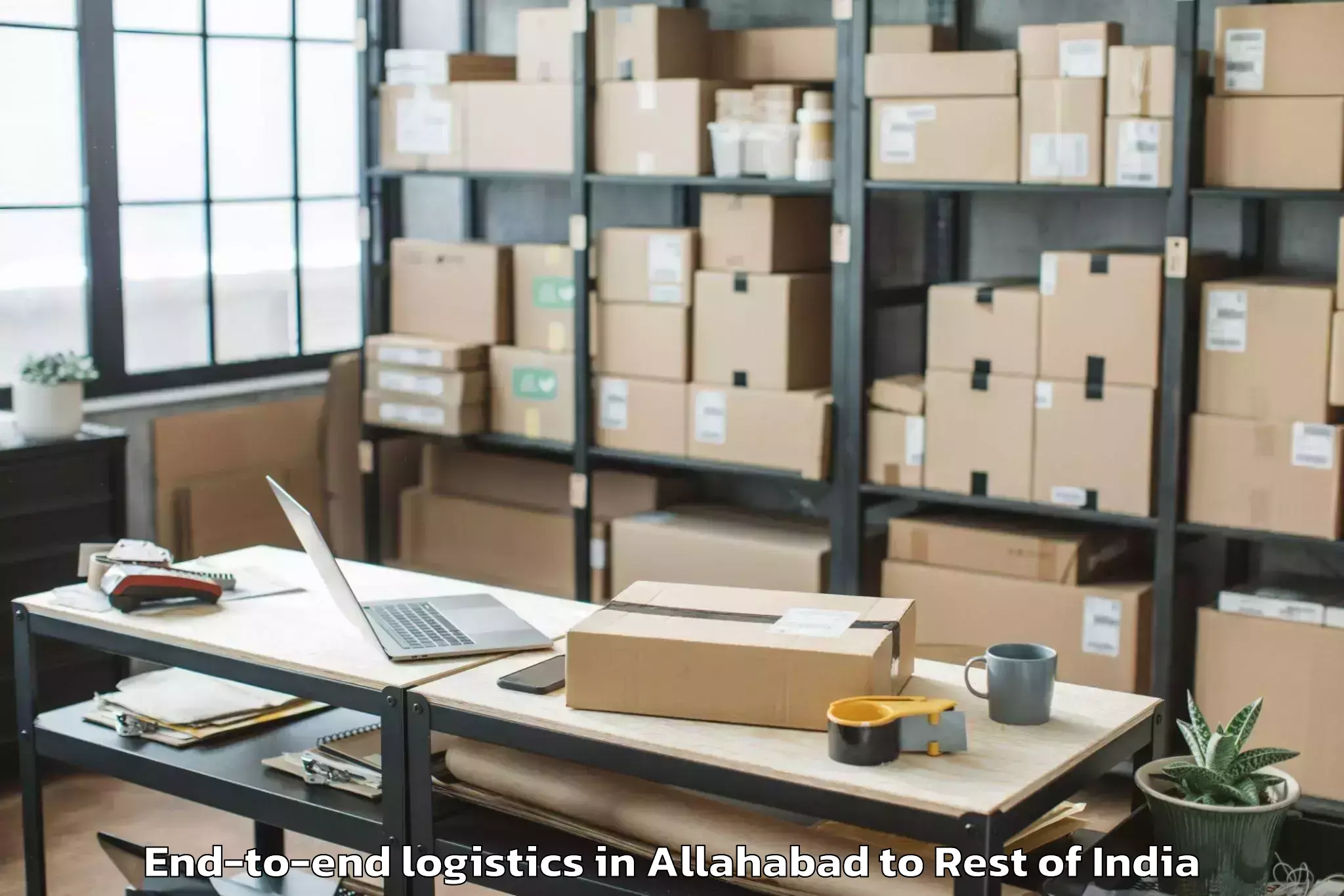 Top Allahabad to Badgam End To End Logistics Available